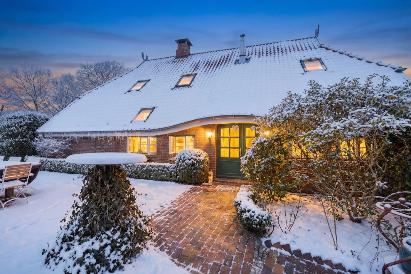 Immobilie im Winter